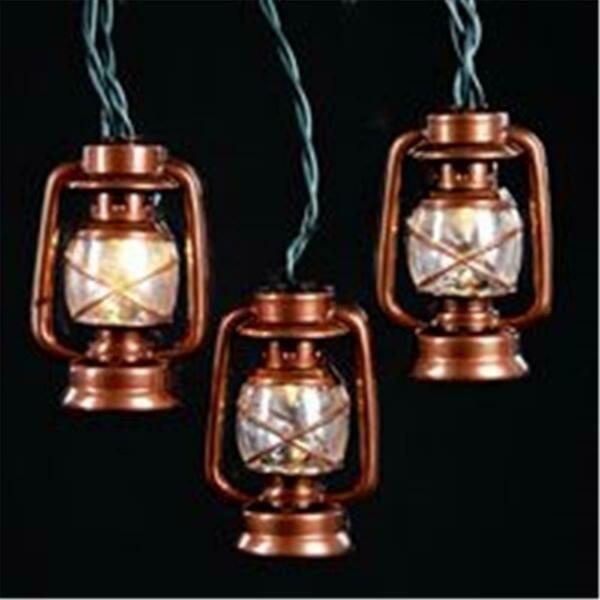 Kurt S. Adler UL 10-Light Brass Lantern Light Set UL4224